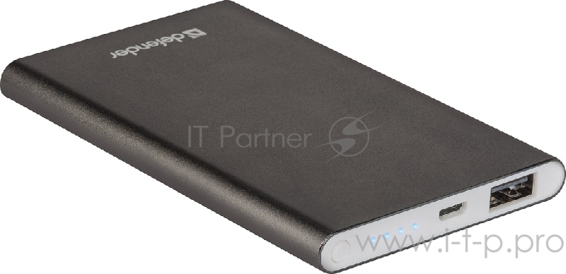 Внешний аккумулятор Defender Extralife 8000mAh 1USB, Li-pol ,5V,2.1A, серый (83622)