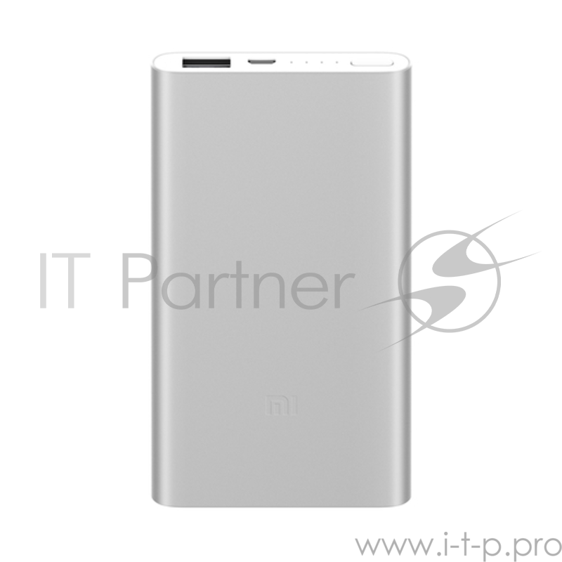 Внешний аккумулятор Xiaomi Mi Power Bank 2 5000 silver (5000mAh, USB, быстрая зарядка) (VXN4236GL)
