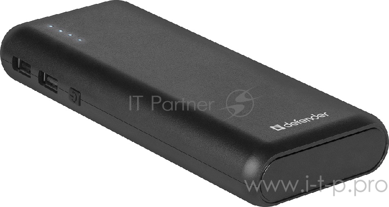 Внешний аккумулятор Defender Lavita 10000B 2 USB, 10000 mAh, 2.1A (83617)