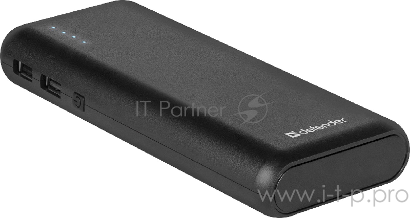 Внешний аккумулятор Defender Lavita 10000B 2 USB, 10000 mAh, 2.1A (83617)