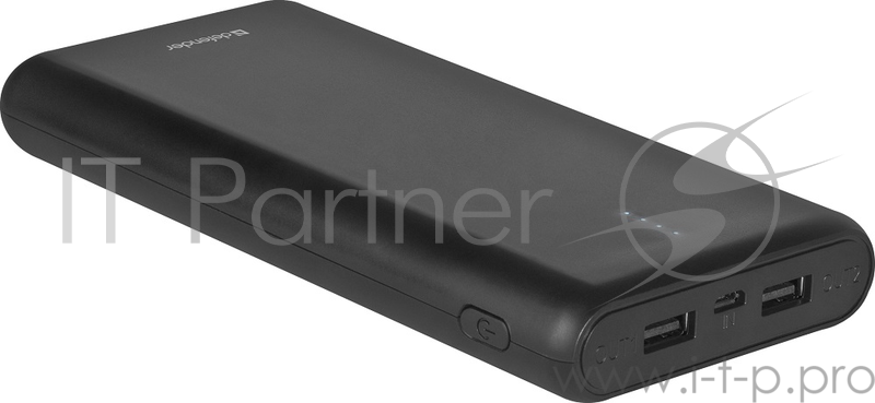 Внешний аккумулятор Defender Lavita 16000B 2 USB, 16000 mAh, 2.1A (83618)