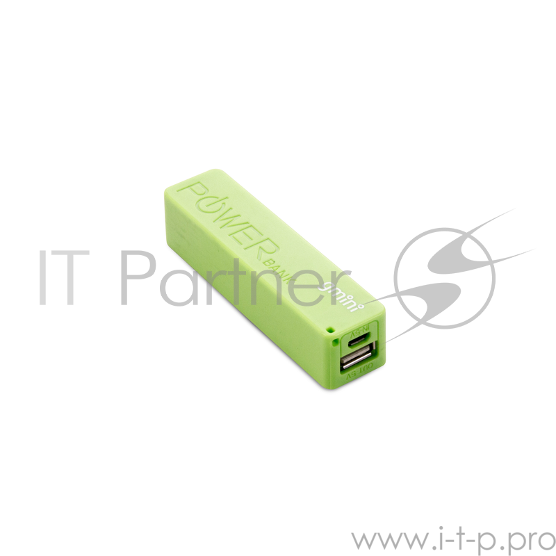 Внешний аккумулятор Gmini GM-PB026-G, 2600mAh, зелёный