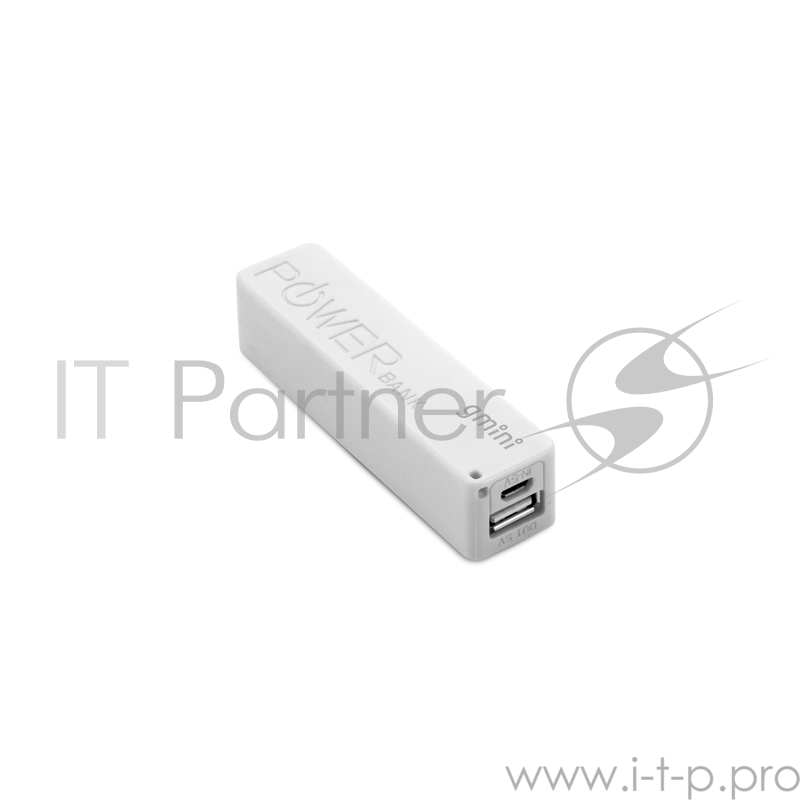 Внешний аккумулятор Gmini GM-PB026-W, 2600mAh, белый
