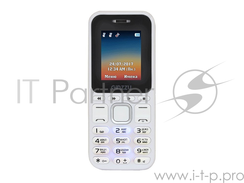 Мобильный телефон Ginzzu M102D mini White