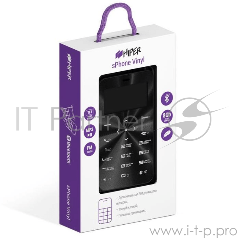 Мобильный телефон VINYL BLACK C-01BLK HIPER