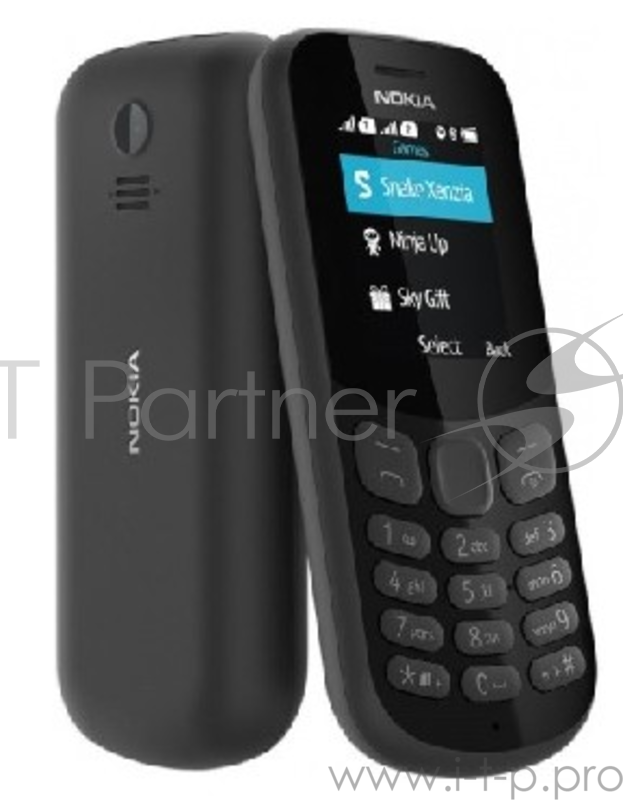 Мобильный телефон NOKIA 130 TA-1017 DUOS BLACK (2017) Экран: 1.8