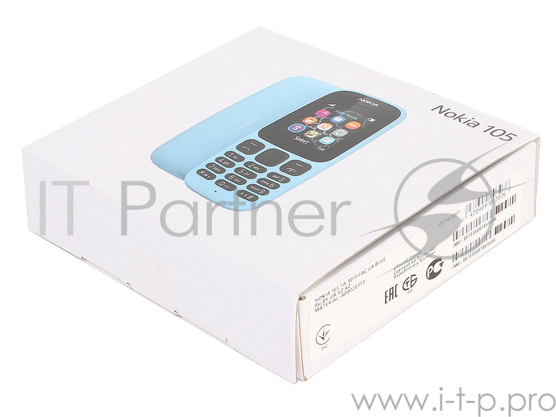Мобильный телефон Nokia 105 SS TA-1010 Blue