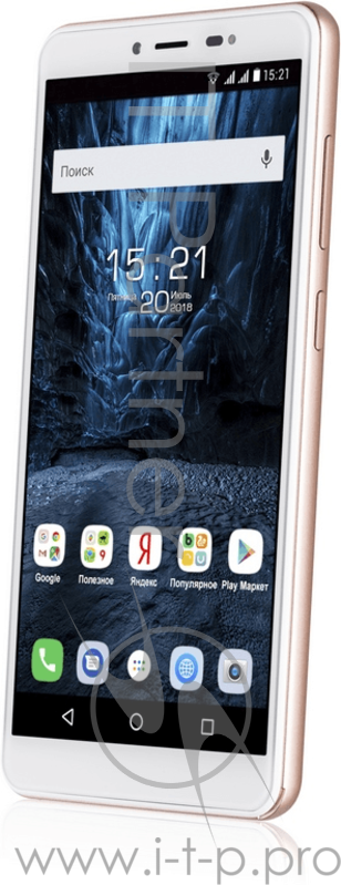 Телефон сотовый Fly Life Mega Champagne Gold, 5.7'' 18:9 1440x720, 1.3GHz, 4 Core, 1GB RAM, 8GB, up to 32GB flash, 8Mpix/2.1Mpix, 2 Sim, 2G, 3G, LTE, BT v4.0, WiFi 802.11 a/b/g/n, GPS, Micro-USB, 2800mAh, Android 7.0, 178g, 155.4x75.0x9.3