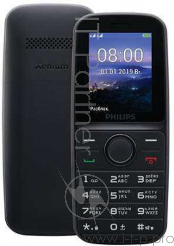 Philips E109 (Black) Мобильный телефон