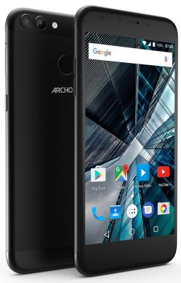 Смартфон Archos Sense 55 DC Mediatek MT6737 (1.5Ghz)/ 5,5'' IPS 1280x720/ RAM 2Gb/ 16Gb/ 4G LTE/ Dual SIM/ Finger print sensor/ MicroSD slot/ WiFi/ BT/ Dual Cam 13MP+2MP/ 3000 mAh/ Android 7.0/ Black