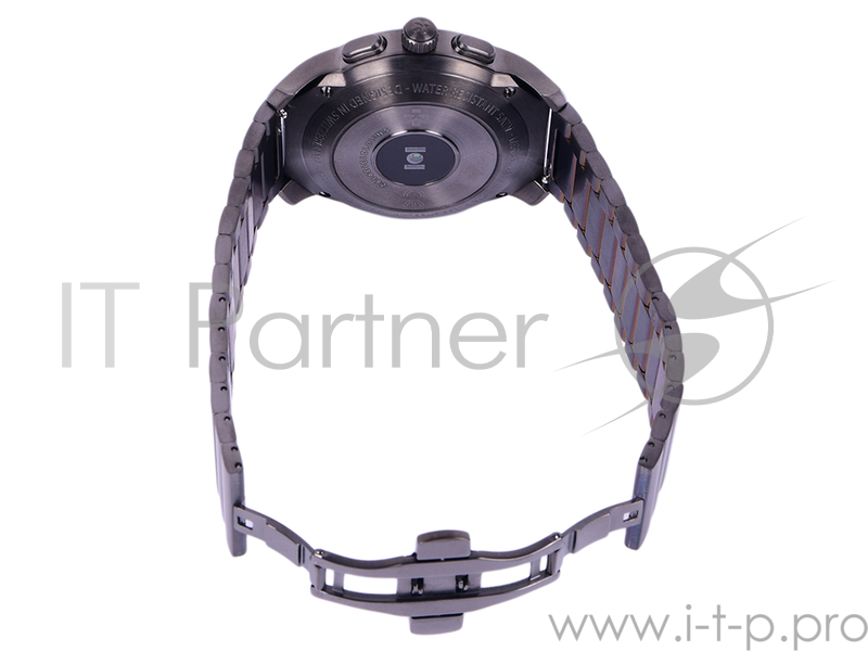 Гибридные смарт часы MyKronoz ZeTime Elite Regular миланский сетчатый браслет цвет матовое серебро, 44 мм