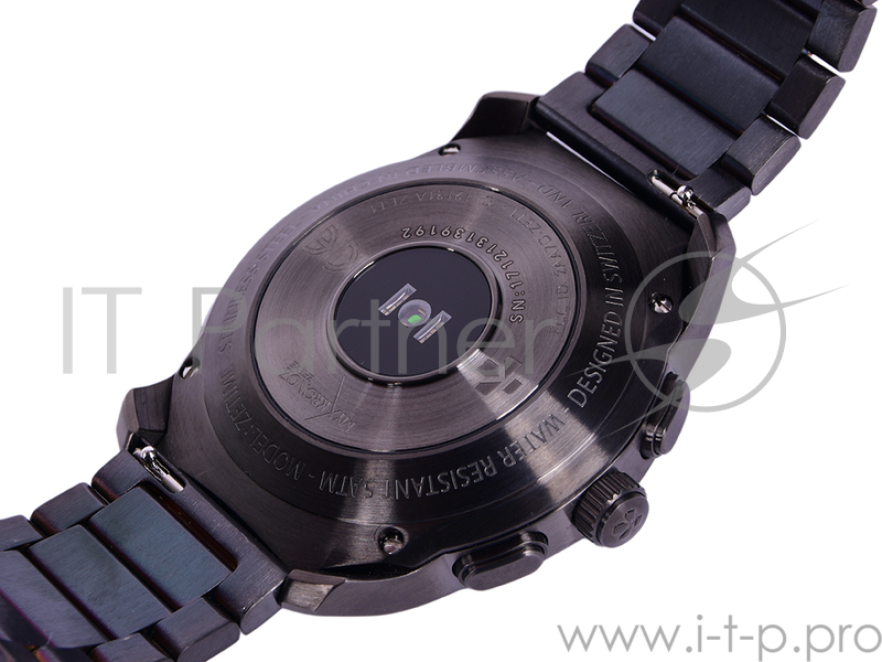 Гибридные смарт часы MyKronoz ZeTime Elite Regular миланский сетчатый браслет цвет матовое серебро, 44 мм