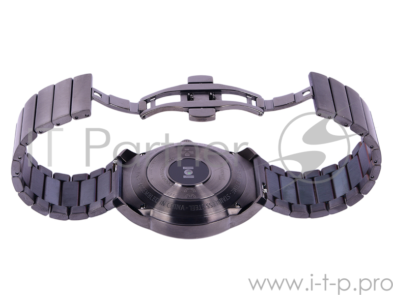 Гибридные смарт часы MyKronoz ZeTime Elite Regular миланский сетчатый браслет цвет матовое серебро, 44 мм