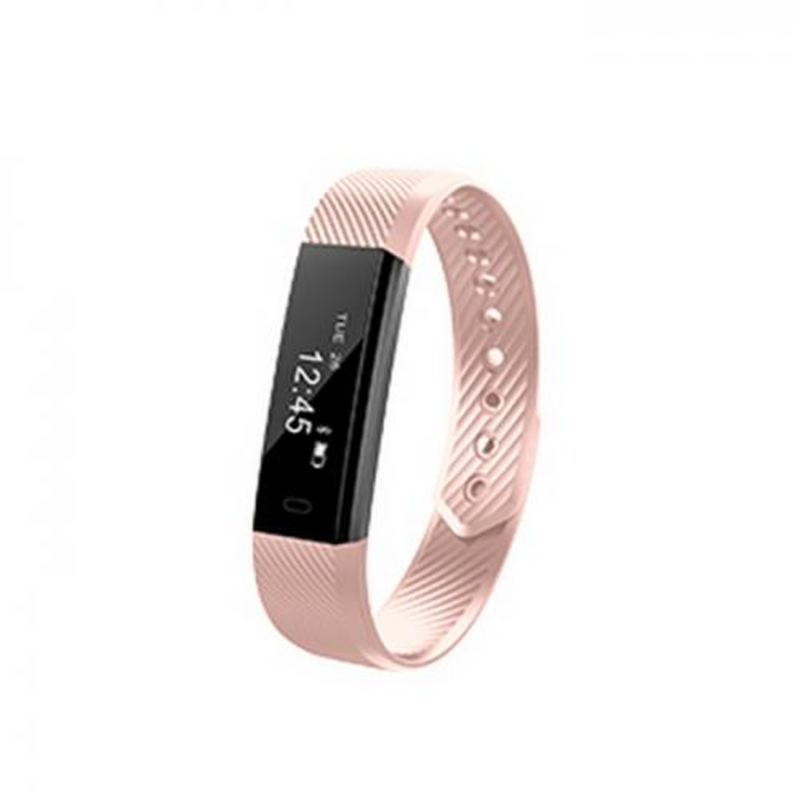 Смарт-браслет Lime 115 Pink Шагомер, Подсчет калорий, Часы, Будильник, Розовый ремешок