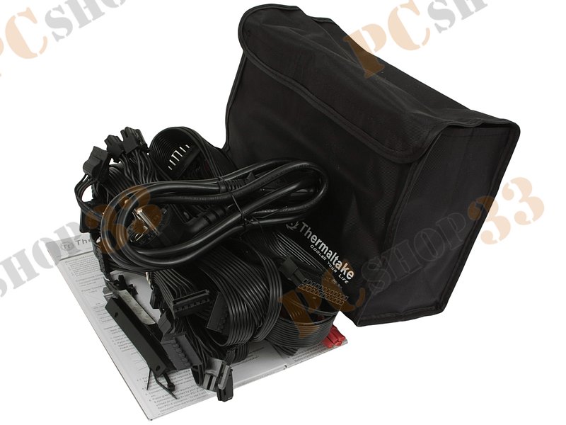 Блок питания 850Вт Thermaltake Toughpower Grand Platinum 850W TPG-0850F-P ATX12V V2.3 (24+4/8+6/8+8pin, вентилятор d140мм) + кабель питания EURO (1.5м)