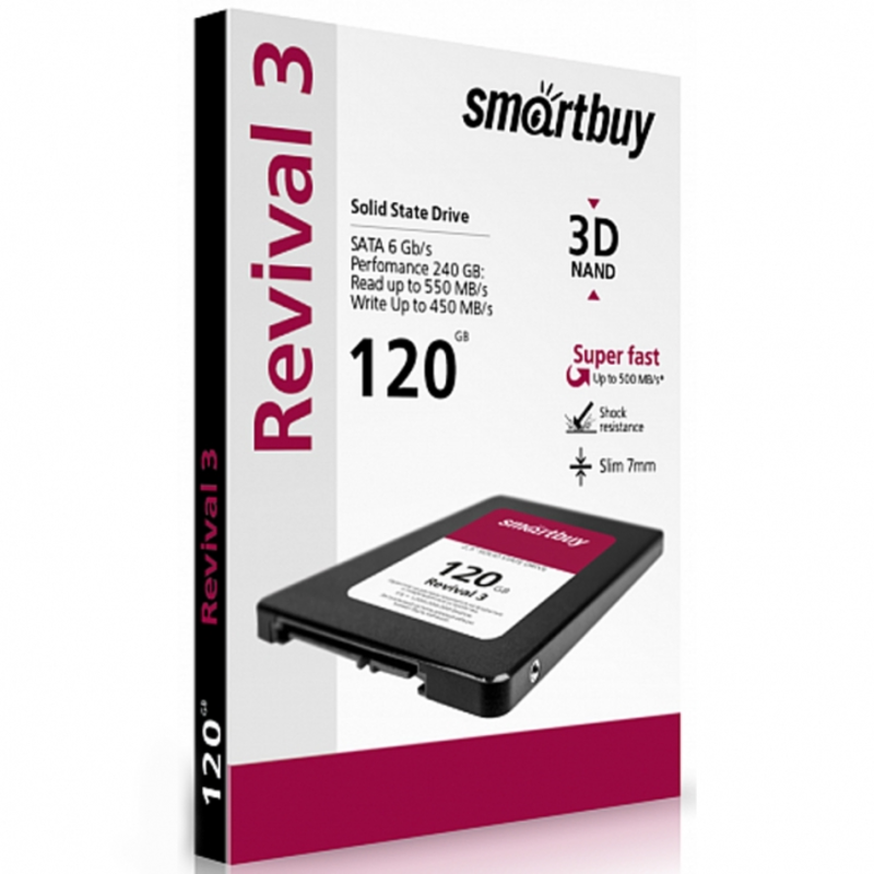 SSD диск 120ГБ 2.5 SmartBuy Revival 3 SB120GB-RVVL3-25SAT3 (SATA III)
