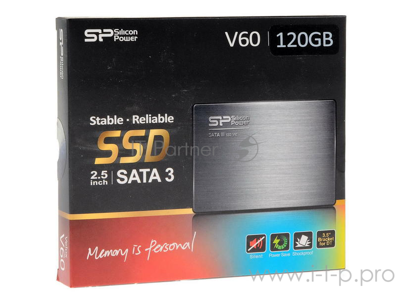 SSD диск 120ГБ 2.5 Silicon Power V60 SP120GBSS3V60S25 (SATA III)