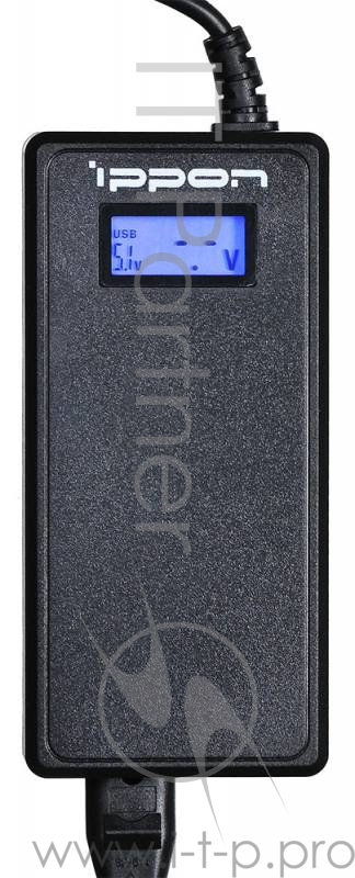Блок питания Ippon D90U автоматический 90W 15V-19.5V 10-connectors 8A 1xUSB 2.1A от бытовой электросети LСD индикатор