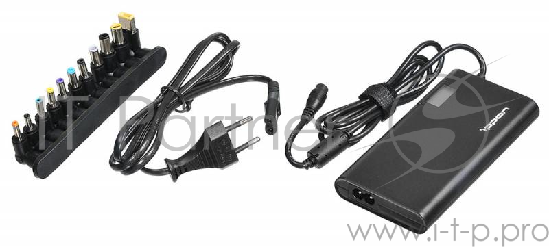 Блок питания Ippon SD65U автоматический 65W 15V-19.5V 8-connectors 1xUSB 2.1A от бытовой электросети LСD индикатор