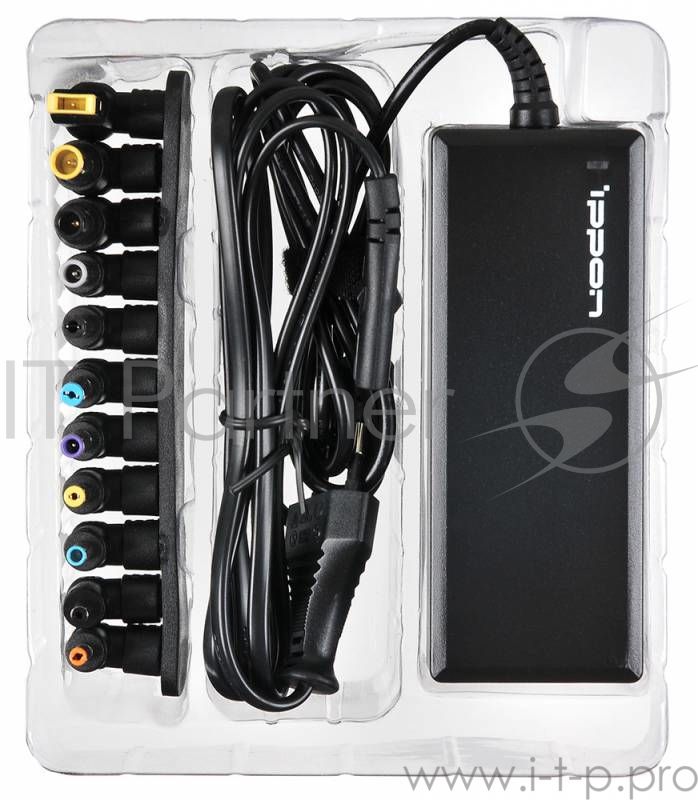 Блок питания Ippon E90 автоматический 90W 15V-19.5V 8-connectors 6A от бытовой электросети LED индикатор