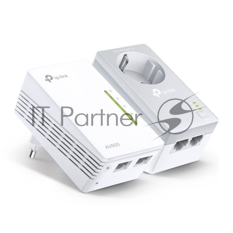 Адаптер Powerline AV600 Powerline Wi-Fi KIT, 300Mbps at 2.4GHz, 2 10/100Mbps Ports, Twin Pack(1* TL-PA4020P & 1*TL-WPA4220)