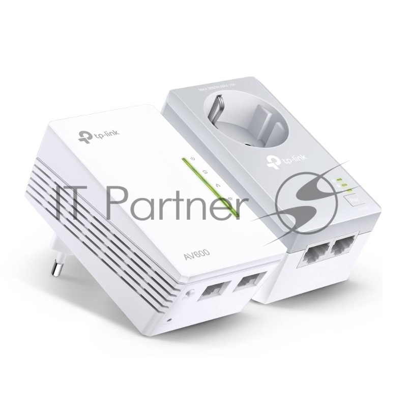 Адаптер Powerline AV600 Powerline Wi-Fi KIT, 300Mbps at 2.4GHz, 2 10/100Mbps Ports, Twin Pack(1* TL-PA4020P & 1*TL-WPA4220)