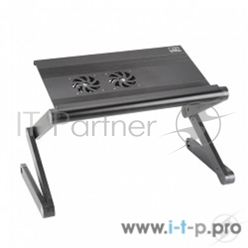 Аксессуар к ноутбуку CBR CLT-17C { Стол для ноутбука до 17” , 2 вентилятора, складн., алюм. сплав,00000000429}