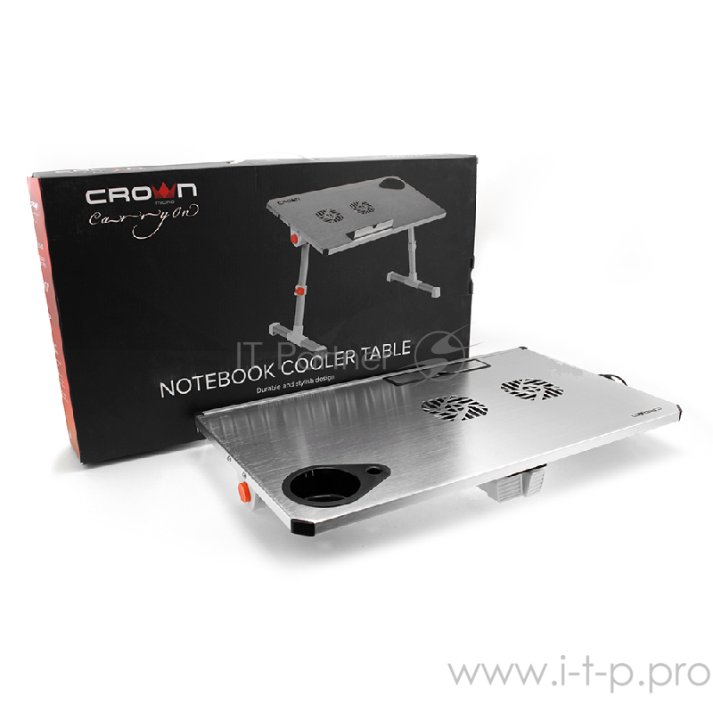 Столик для ноутбука CROWN CMLS-101 (silver)