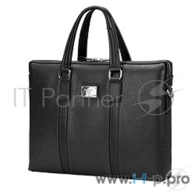 Сумка для ноутбука Сумка Continent CM-142 Black {полиэстр/эко кожа, черная 15.6