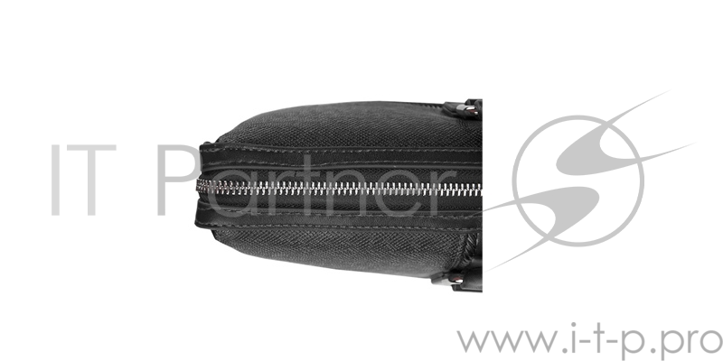 Сумка для ноутбука Сумка Continent CM-142 Black {полиэстр/эко кожа, черная 15.6