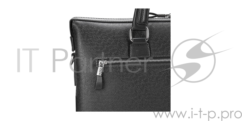 Сумка для ноутбука Сумка Continent CM-142 Black {полиэстр/эко кожа, черная 15.6