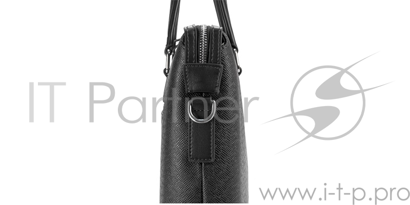 Сумка для ноутбука Сумка Continent CM-142 Black {полиэстр/эко кожа, черная 15.6