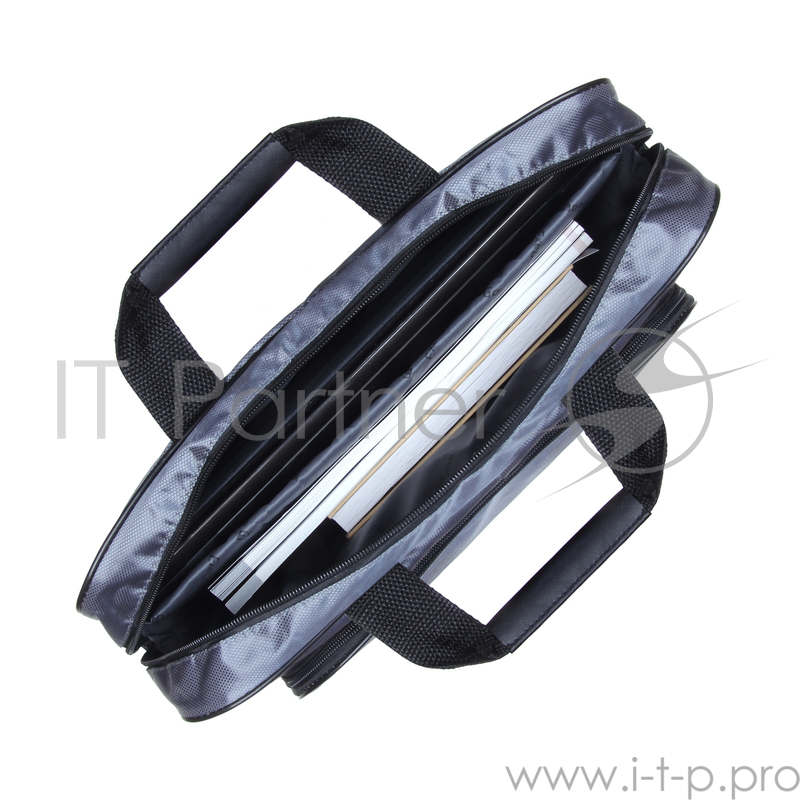 Сумка Exegate Office F1596 Dark-Grey, темно-серая, полиэстер, для ноутбуков до 15.6
