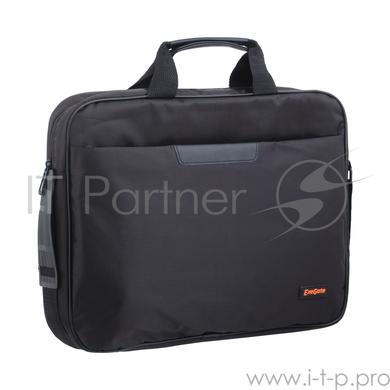 Сумка Exegate Office F1595 Black, черная, полиэстер, для ноутбуков до 15.6