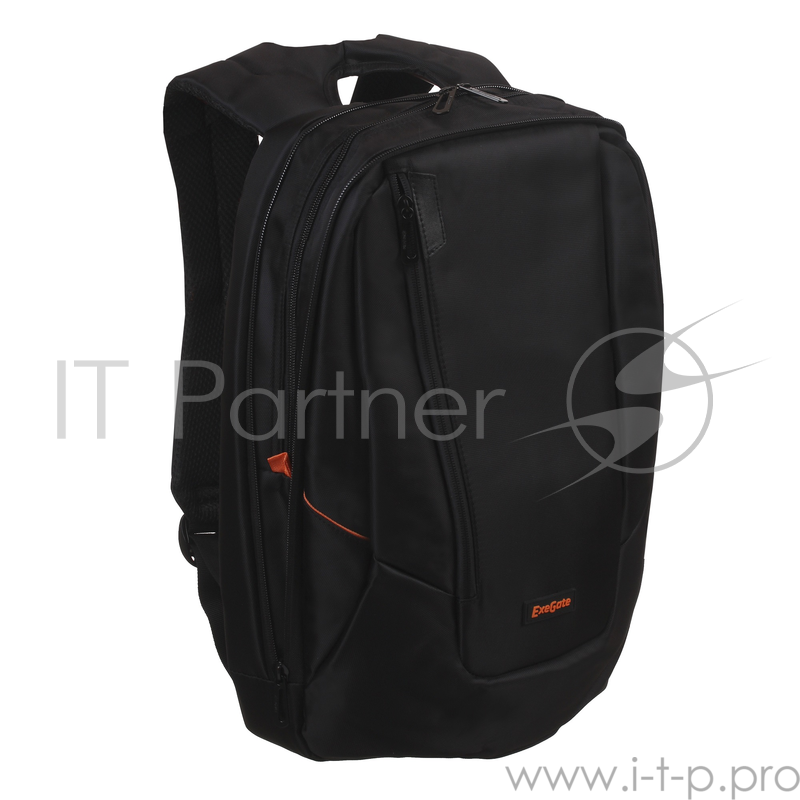 Рюкзак Exegate Office PRO B1523 Black, water resistant, черный, водоотталкивающий полиэстер, 15.6