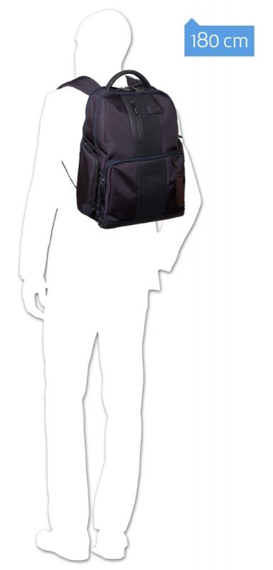 Рюкзак Piquadro Brief CA4550BRBM/GRN серый/черный