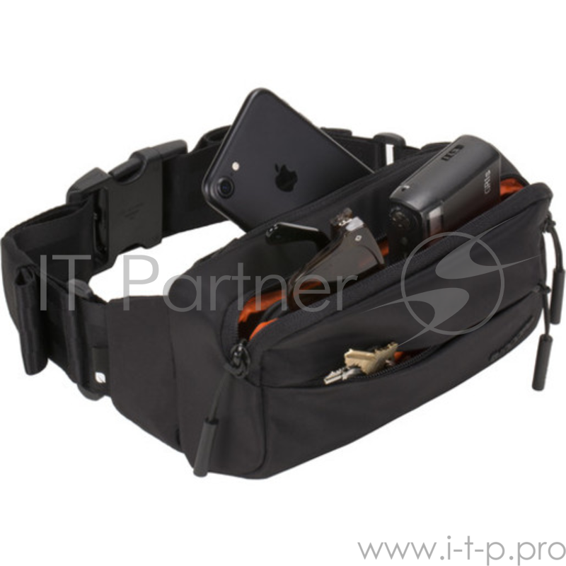 Поясная сумка Incase Sidebag для смартфона и аксессуаров. Материал нейлон. Цвет черный.