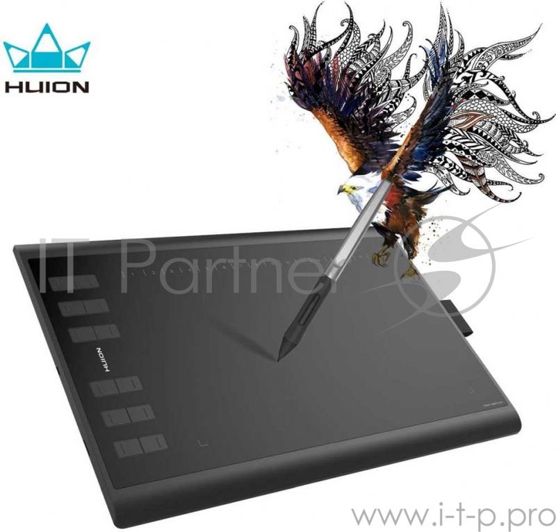 Планшет для рисования Huion H1060P USB черный