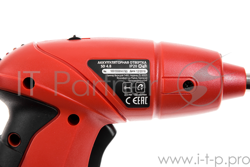 Аккум.отвертка MILITARY SD4.8 4.8В 0.6Ач NiCd 180об/мин 2.5Нм в коробке