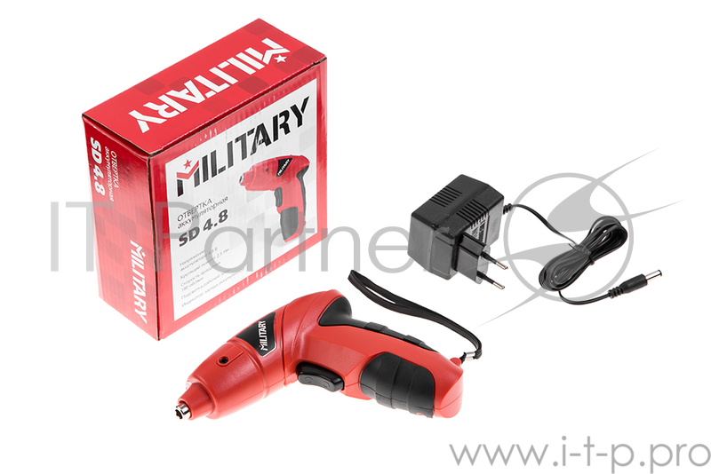 Аккум.отвертка MILITARY SD4.8 4.8В 0.6Ач NiCd 180об/мин 2.5Нм в коробке