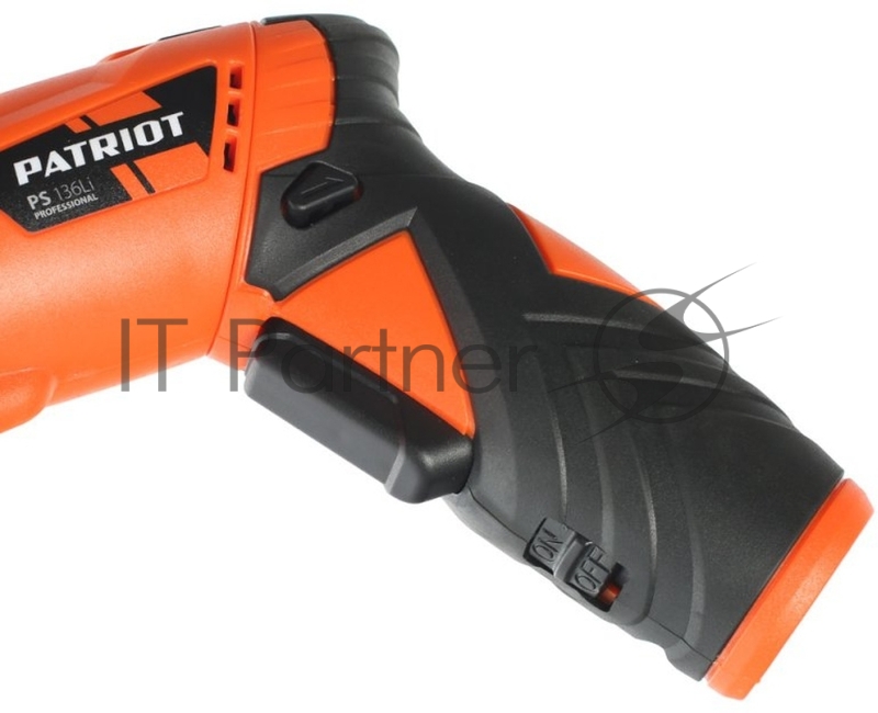 Отвертка акк. PATRIOT PS 136Li Li-Ion, 3.6 В/1,5 Ач, Реверс, 200 об/мин, 3,5 Нм, патрон: НЕХ 1/4