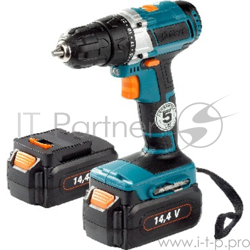 Дрель-шуруповерт безударная BORT BAB-14UX2-FDK (Напряжение 14,4 В, энергоемкость 1,3 Ач, Скорость холостого хода 0-350-1300 об/мин, крутящий момент 30 Нм, акк. батарея 2шт, зарядка 0-1 ч, кейс, вес 1,5 кг. Подсветка рабочей зоны,индикатор зарядки,рев