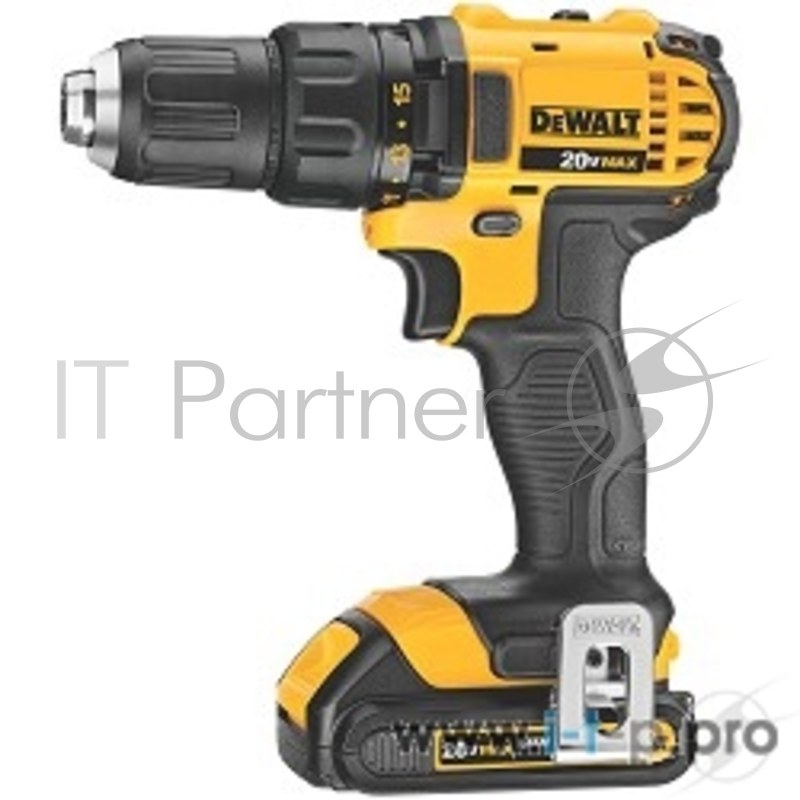 Дрель DeWalt DCD 780 C2 ак,{18ВLi-lon1,5 Ач2 аккум60Hm0-600/2000 об/минБЗП 13ммреверскейсвес 1,55 кг}