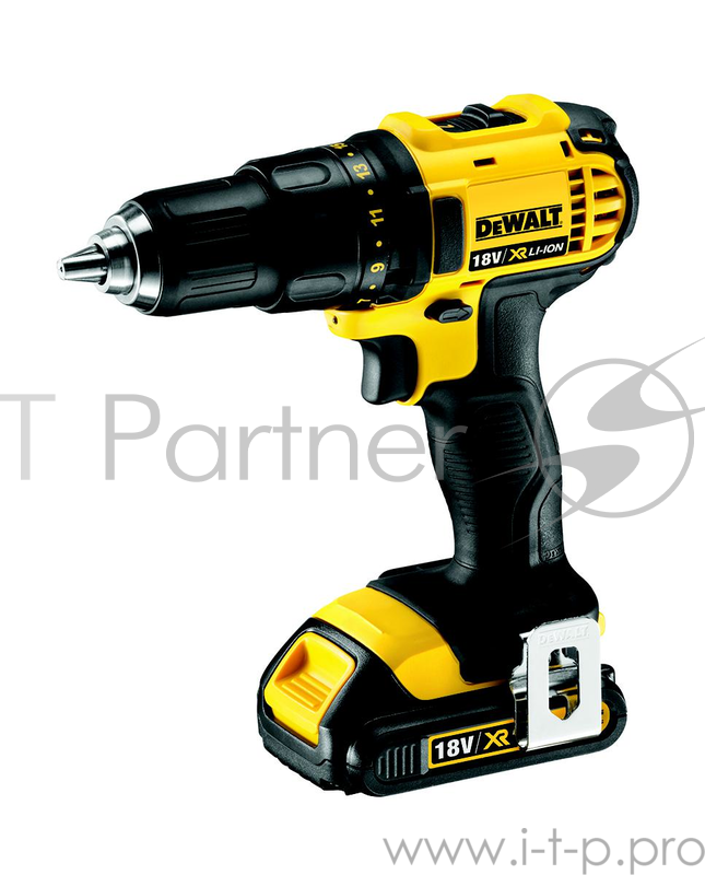 Дрель DeWalt DCD 780 C2 ак,{18ВLi-lon1,5 Ач2 аккум60Hm0-600/2000 об/минБЗП 13ммреверскейсвес 1,55 кг}