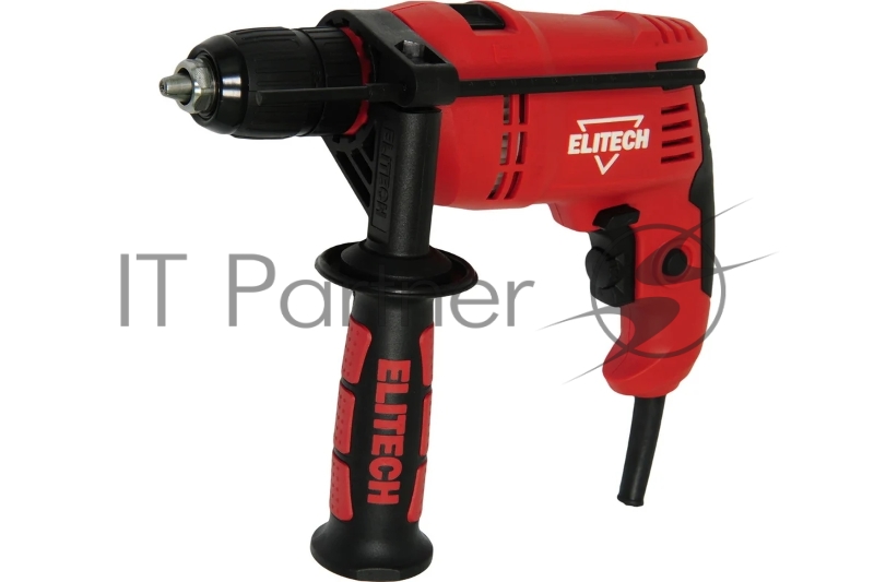 Дрель ударная ELITECH 181181 ДУ 650РЭК, Вес 3 кг, Диаметр сверления (Дерево) 25 мм, (металл) 13 мм, Количество ударов в минуту 33 000 уд/мин, Мощность 650 Вт, Максимальный крутящий момент 16 Нм, Макс. число оборотов 3000 об/мин, Диаметр сверления (бе