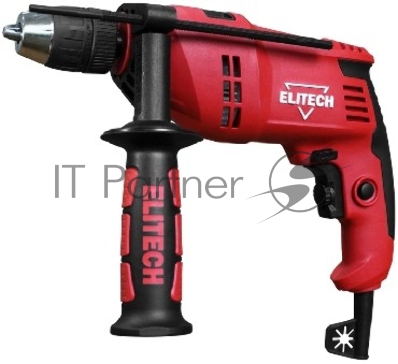 Дрель ударная ELITECH 181181 ДУ 650РЭК, Вес 3 кг, Диаметр сверления (Дерево) 25 мм, (металл) 13 мм, Количество ударов в минуту 33 000 уд/мин, Мощность 650 Вт, Максимальный крутящий момент 16 Нм, Макс. число оборотов 3000 об/мин, Диаметр сверления (бе