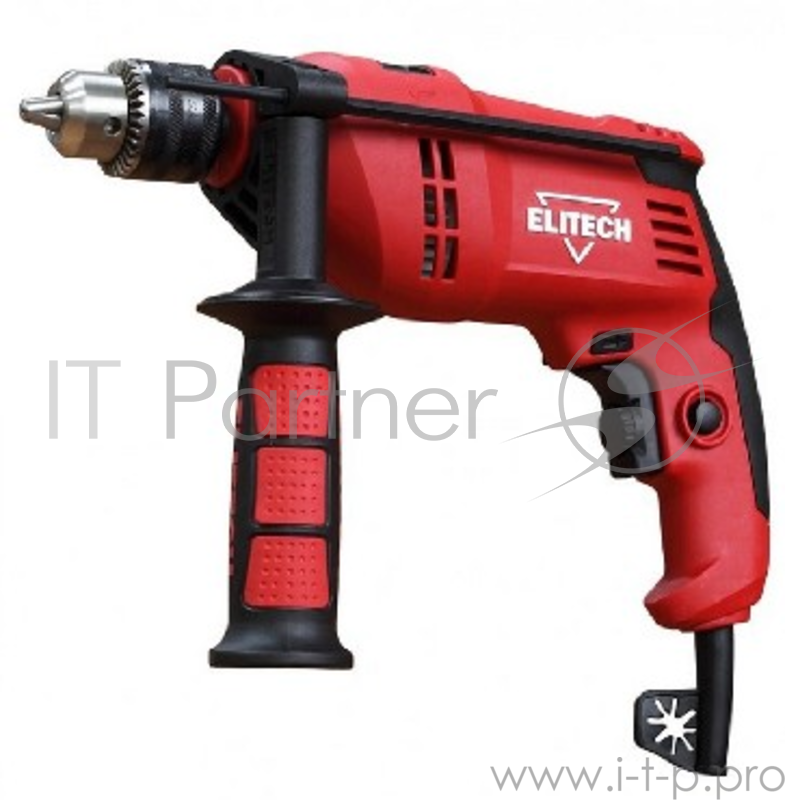 Дрель ELITECH 181182 ДУ 800РЭ Дрель ударная, Диаметр сверления (Дерево) 25 мм, Диаметр сверления (металл) 13 мм, Мощность 800 Вт, Максимальный крутящий момент 16 Нм, Макс. число оборотов 2800 об/мин, Диаметр сверления (бетон) 13 мм. Режим сверления с