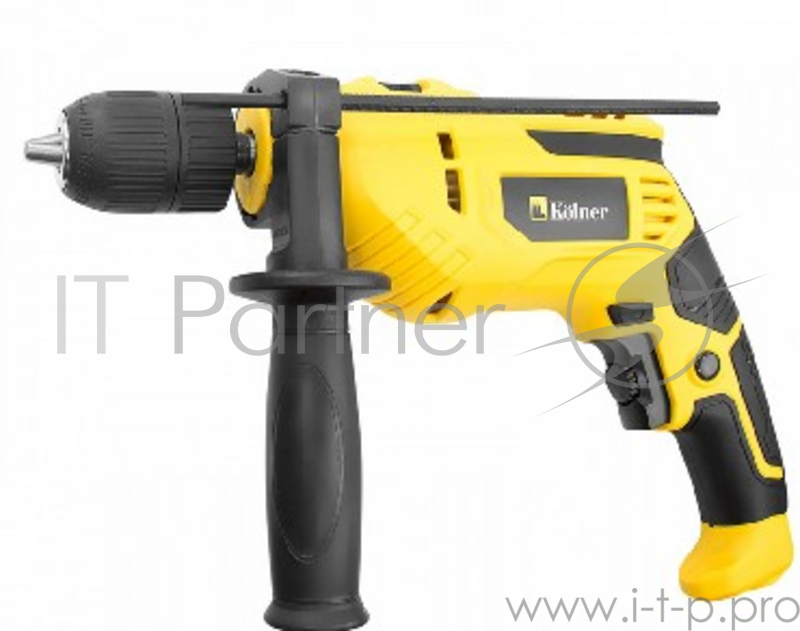 Дрель ударная KOLNER KID 700VQ Напряжение сети, В: 220±10%/50 Частота, Гц: 50 Потребляемая мощность, Вт: 700 Число оборотов на холостом ходу, об/мин: 0-3000 Частота ударов, уд/мин: 0-48000 Максимальный диаметр сверления, мм: дерево-25, бетон-10, стал