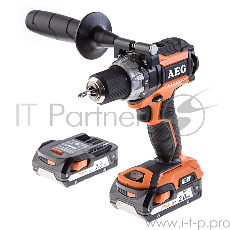 Дрель аккумуляторная AEG 448768(BS 18CBL LI-202С) 18В 2х2АчProLi-ion БЗП13мм 0-550/2100об/м 60Нм