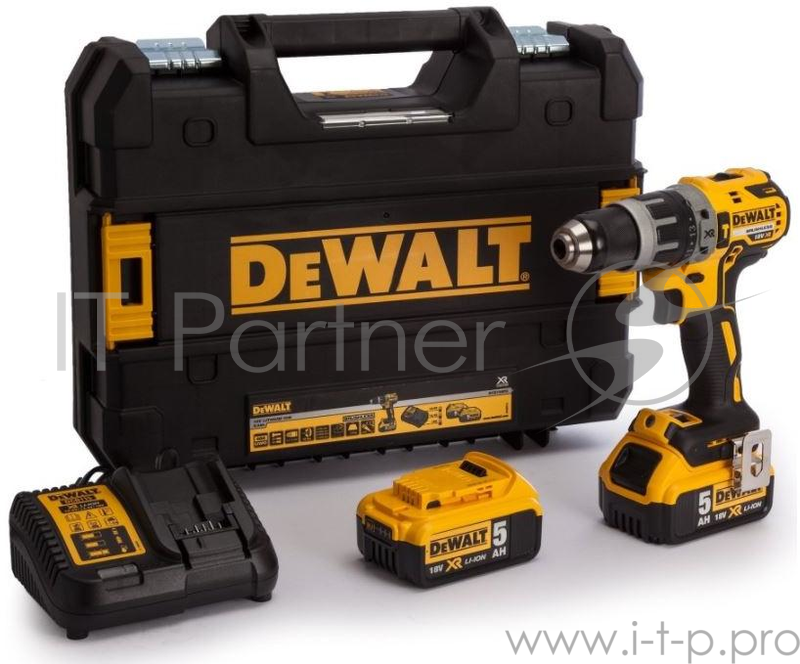 Дрель ударная DEWALT DCD796P2-QW 18.0в xr бесщет. двигатель функция удара 460Вт 550/2000об./мин